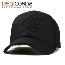 DSQICOND2 Хлопок Snapback Бейсбол Кепки для Для женщин Для мужчин W Вышивка Регулируемая бейсбольная кепка Шапки хип-хоп бейсбольная кепка Bone