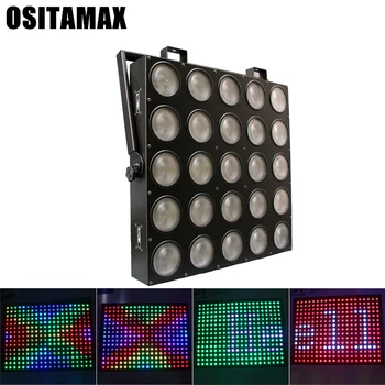 

25pcs 9W RGB 3in1/10W White 4in1/10W RGBW 4in1 led matrix stage lighting indoor rgbw 4in1 wash light 5*5pcs led dmx disco light