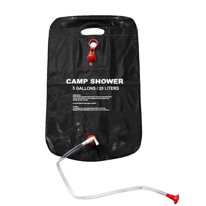 

HLBY Shower Bag Foldable Solar Energy Heated Camp PVC Water Bag Outdoor Camping Travel Hiking Climbing BBQ Picnic Water Storage