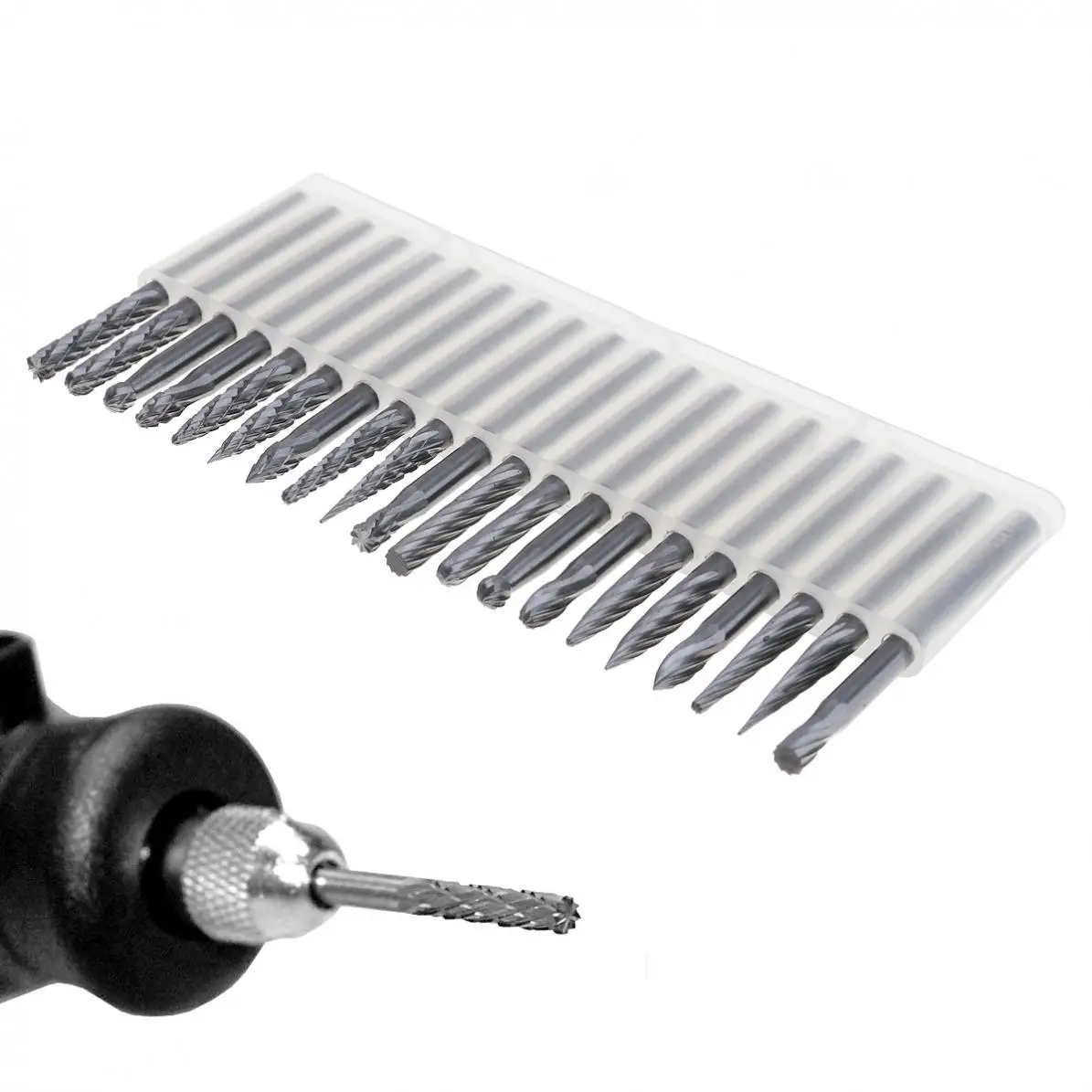 3mm Shank 12x1.5mm Wheel Tungsten Steel Carbide Rotary File Cutter