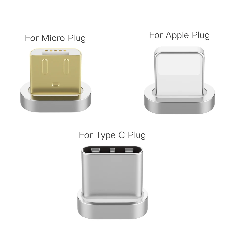 Магнитный кабель штекер USB C 8 pin type C Micro Быстрая Зарядка адаптер телефон Microusb type-C зарядное устройство Шнур вилки(без кабеля