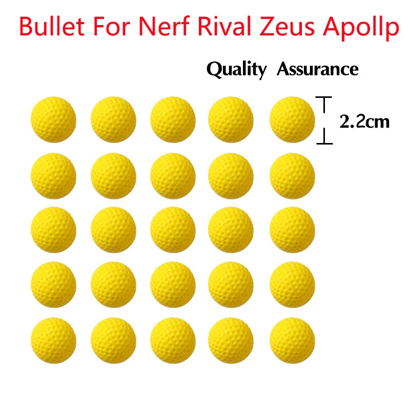 100 шт шариковые пули для Rival Zeus Apollo Nerf игрушка мячик для пистолета дротика для Nerf Rival Apollo Zeus пистолет