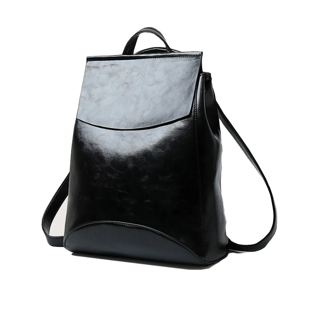 

2019 New Fashion Women Backpack Soft PU Leather Female Backpacks for Teenage Girls School Bag Ladies Shoulder Bag Travel Bagpack