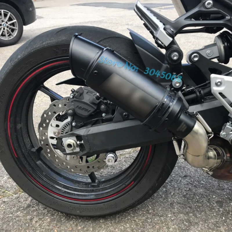 Z900 мотоцикл выхлопной средней трубы соединения трубы Круглый 51 мм Глушитель слипоны для Kawasaki Z900 Ninja900 без выхлопной трубы