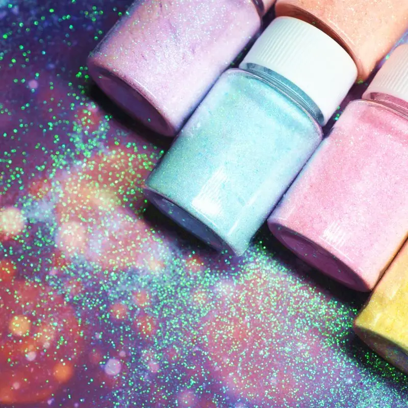 

Shiny Candy Color Resin Pigment Mica Powder Glitters Sequains Jewelry Making