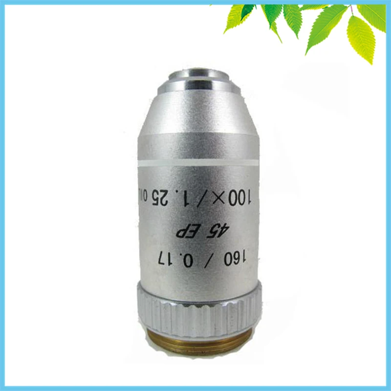 

Conjugate Distance 195 Universal Metal 100X Semi Flat-field Achromatic Objective Lens for Biological Microscope