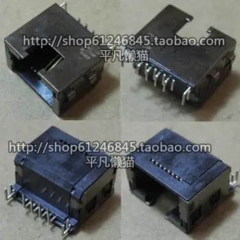 

Free shipping For original notebook motherboard NIC interface network interface 12-pin with lights 114.