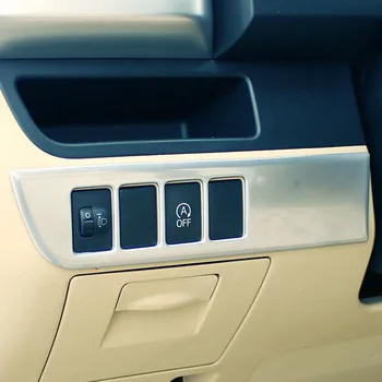 

For Toyota Highlander Kluger 2014-2018 ABS Matte light Switch button/Storage box Central Control Console Dashboard Cover Trim