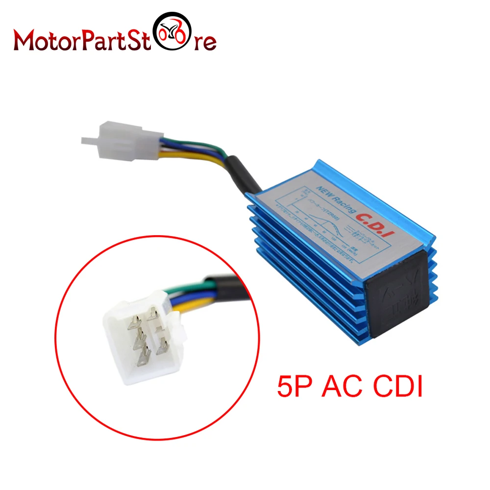 

5 Pin High Performance Racing AC CDI for GY6 50cc 70cc 90cc 110cc 125cc 4-Stroke ATV Dirt Pit Bike Scooter Motorcycle D30