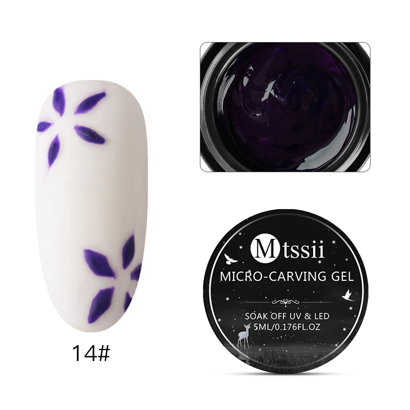Mtssii, 5 мл, Гель-лак для ногтей с проволочным рисунком, замачивается от УФ-светодиодов, лак для ногтей, паучий гель для ногтей, салон красоты для 3D украшения ногтей - Цвет: W4509