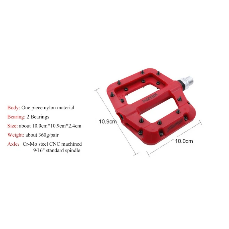 Универсальные велосипедные педали 2 подшипника нейлоновые противоскользящие Легкие аксессуары MTB педали