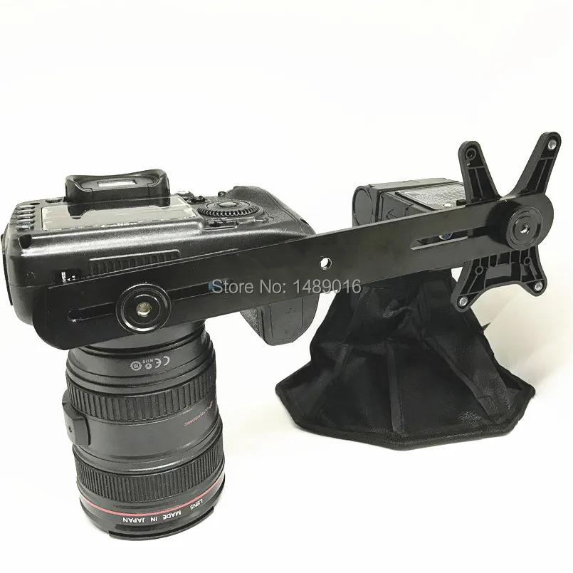 Two Holder Camera Flash Bracket Hot Shoe Flash Base (3)