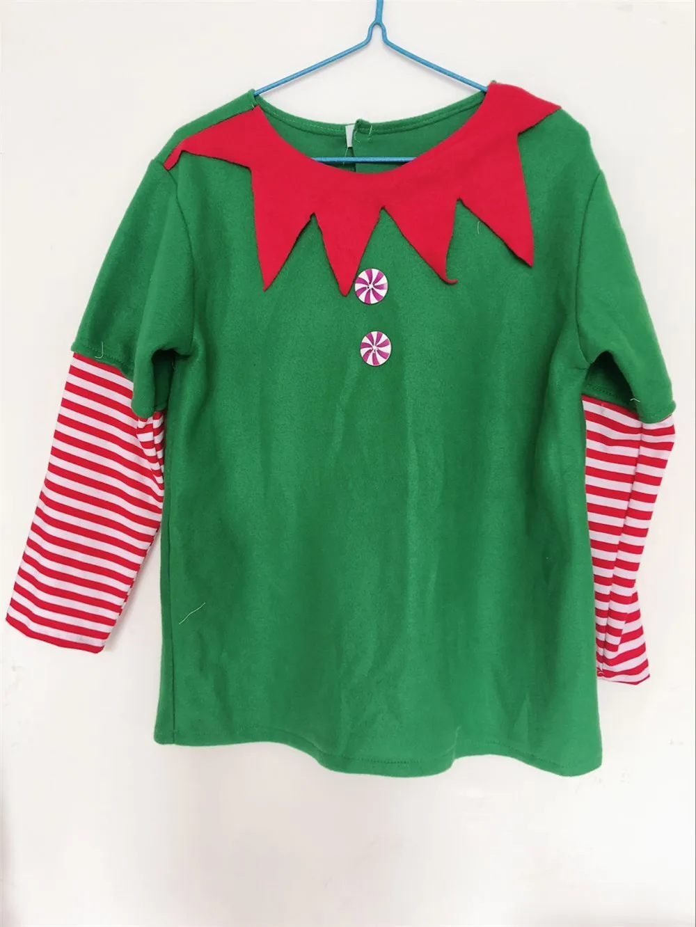 Cosplay&ware Women Men Boy Girl Christmas Santa Claus Costume Kids Family Green Elf Cosplay Costumes Carnival Party -Cosplayware Store
