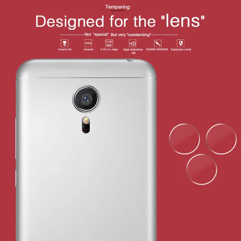 Back Camera Lens Tempered Glass Film For Meizu MX5 5.5 in Rear Protective With Cleaning Tools | Мобильные телефоны и