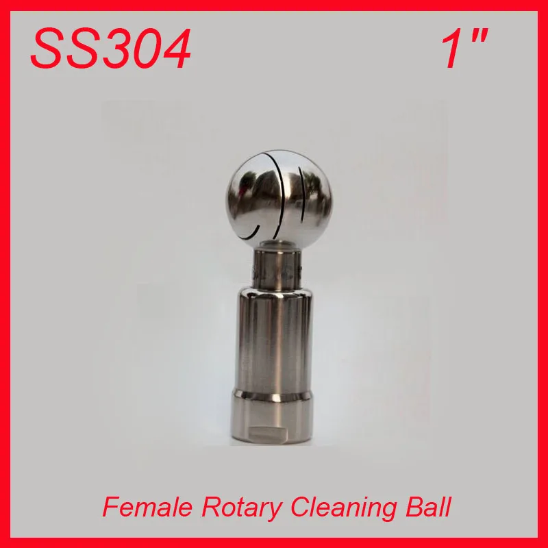 

HOT 1" SS304 Stainless Steel Rotary Spray Cleaning Ball Female Thread Tank cleaning ball