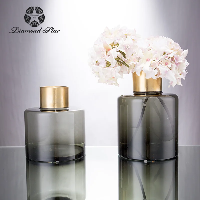 Красивые Новые handblown домашний декор цветной стекло цветок Настольная Ваза|Вазы| |
