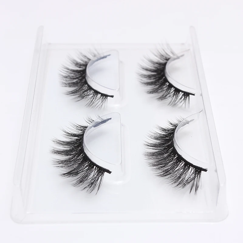 

HBZGTLAD 2 pairs natural false eyelashes fake lashes long makeup 3d mink lashes eyelash extension mink eyelashes for beauty 764