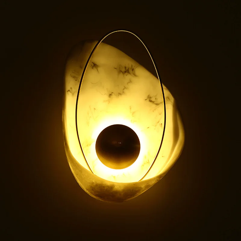 

Creative Personality Copper Shell Wall Lamp Bathroom light Wall lights for home Stairs LED Light Drop ship