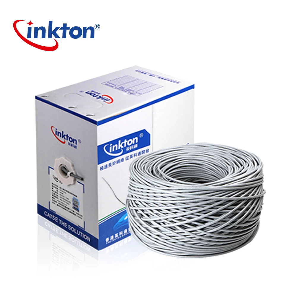 Inkton Cat5e UTP Ethernet кабель Oxyen медные сердечники Lan для инженерной проводки 50 м 100 305 100%