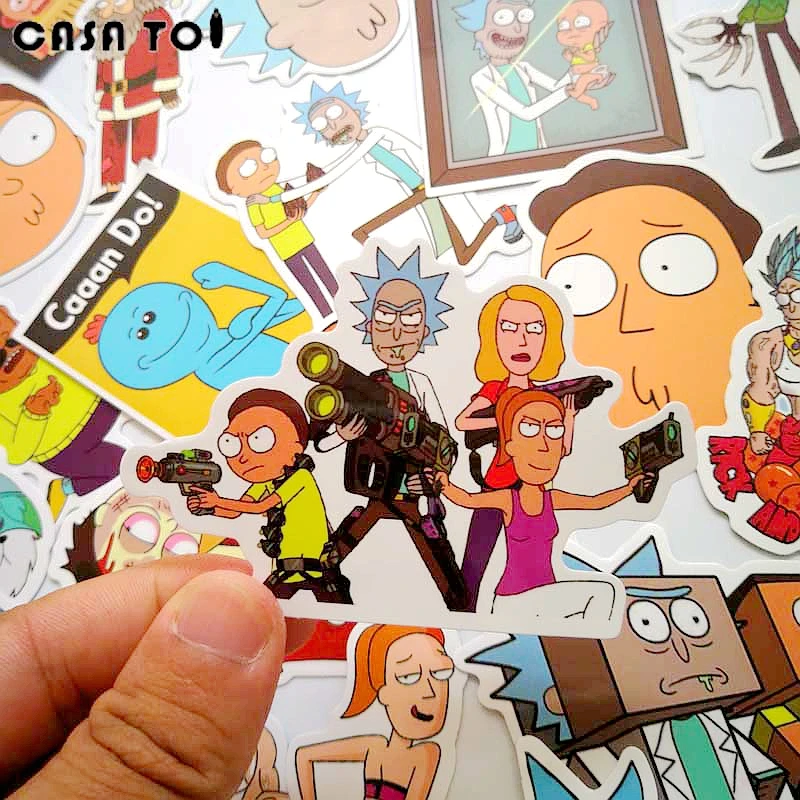 35pcs Rick And Morty Sticker Wallpaper Decal Motorcycle Fridge Skateboard Doodle Funny Stickers For Auto Laptop Trunk Rick And Morty Sticker Stickers Forsticker For Auto Aliexpress