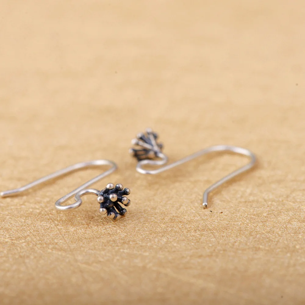 Женские серьги подвески из серебра 925 пробы с цветком|earrings for|earrings for women jewelrydrop