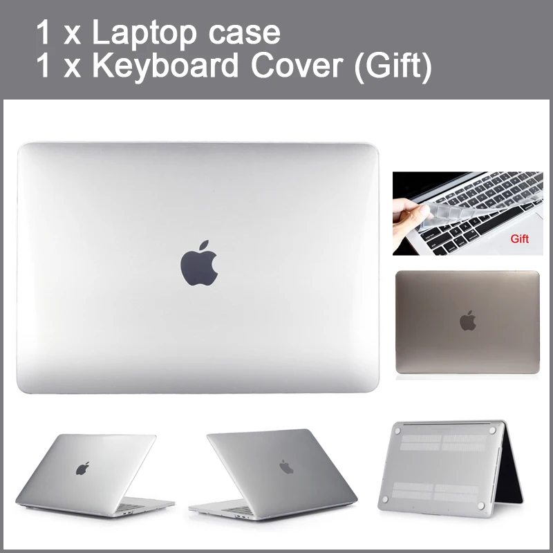 Кристальный чехол для Apple Macbook Air Pro Retina 11 12 13 15 дюймов Сумка ноутбука нового Mac book 3 4