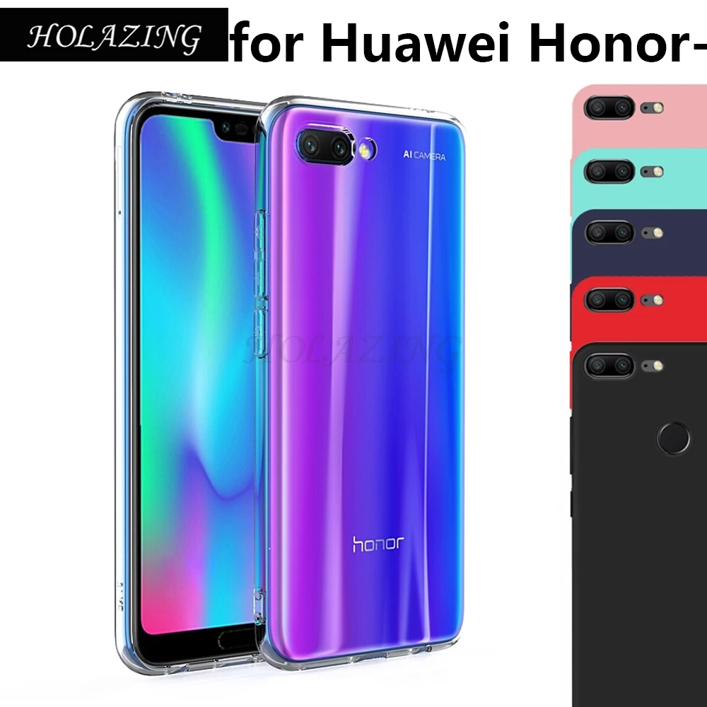 

Clear TPU Soft Silicone Case For Huawei Honor 8X Max V20 8C 7A Pro 7C Note Honor 10 9 Lite 6A V10 UltraThin Skin Cover Funda