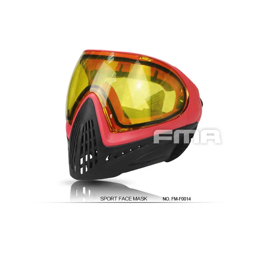F0013 FMA черно-красная рамка FMA F1 для занятий спортом на открытом воздухе, безопасность анти-очки для тумана/маска для лица с бесплатной доставкой