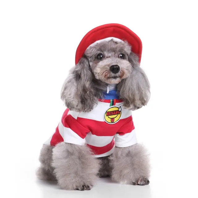 2017 Christmas Dog Clothes Baby Puppy Red White Stripe 2017 Christmas Dog Clothes Baby Puppy Red White Stripe Costume Collections Holy Hound Pet Clothing