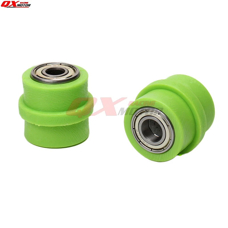 Chain roller tensioner bike pulley wheel slider guide for street enduro motorcycle motocross ATV CRF CR XR YZ WR 8mm 10mm motorcycle chain tensioner pulley