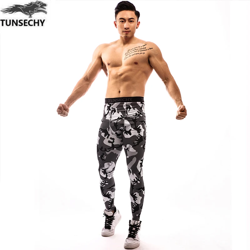 

Mens Compression Tights Pants Jogger Fitness Excercise Bodybuilding long pant trousers Spandex Quick Dry