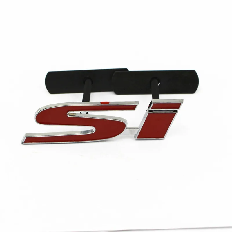3D "si' логотип автомобиля Передняя Автомобильная эмблема подходит для Civic Accord новинка