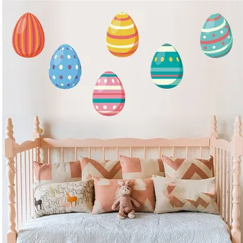 

KXAAXS Easter Egg Wall Sticker Food Pattern Lovely Girl Self-adhesive Wall Stickers Kitchen PVC Self-adhesive removable #g30