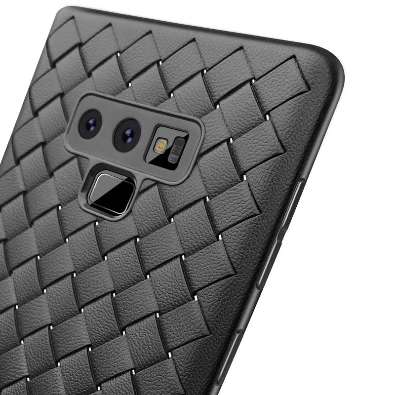 Для Samsung Galaxy S8 S9 Plus J2 J5 J7 2016 J6 J8 A8 2018 Note 8 9 сетчатый тканый узор мягкий ТПУ ультра