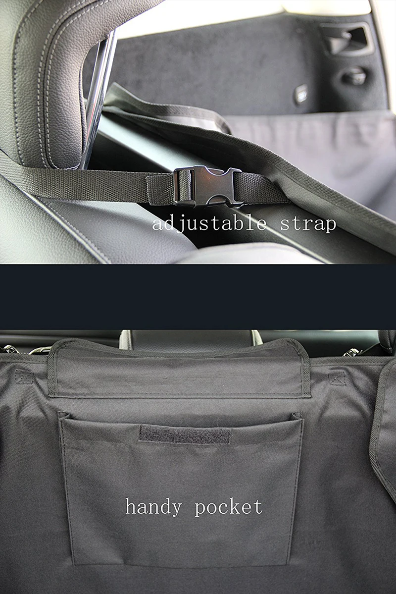 Waterproof Pet Mat Dog Carriers safe Cargo Liner Cover Washable Car travel Protector Back Seat Cover Pockets for SUV Pet Barrier6