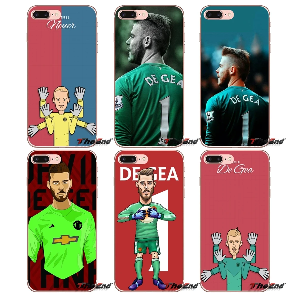 Для Samsung Galaxy S2 S3 S4 S5 MINI S6 S7 edge S8 S9 Plus Note 2 3 4 5 8 Coque Fundas мягкие чехлы для goalkeeper David De Gea 1 |
