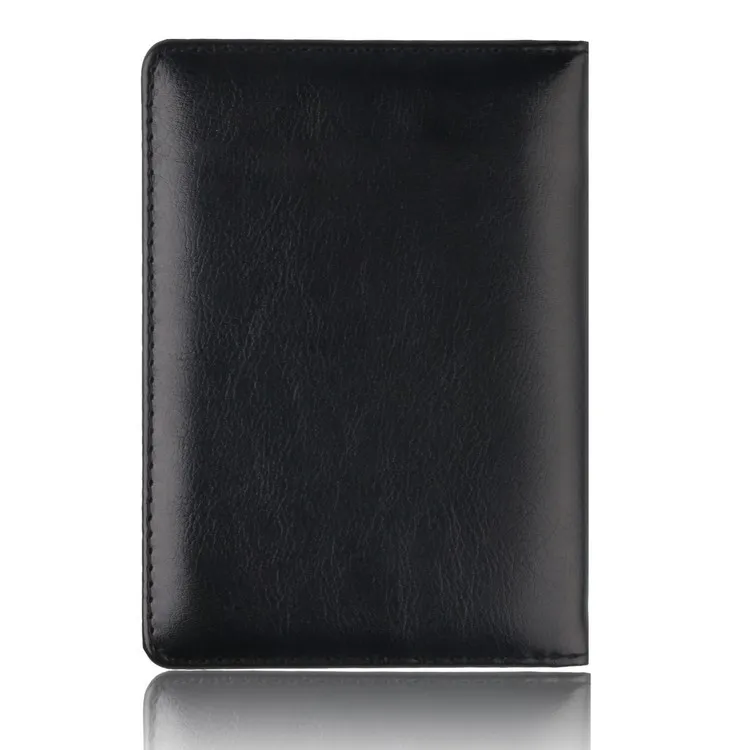 Дорожный однотонный тонкий кошелек из искусственной кожи, дизайнерская Обложка для паспорта США, женский и мужской кредитный держатель для карт, органайзер, кошелек, черный и коричневый цвета