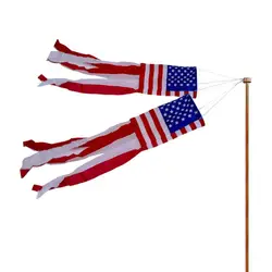 Трубка высокого качества с двусторонним принтом американского флага из полиэстера