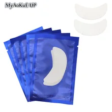 Синий 50 пар Пластиковые куски нибудь вкусненькое глаз под глазами во время наращивания ресниц Применение под патч для наращивания ресниц инструмент