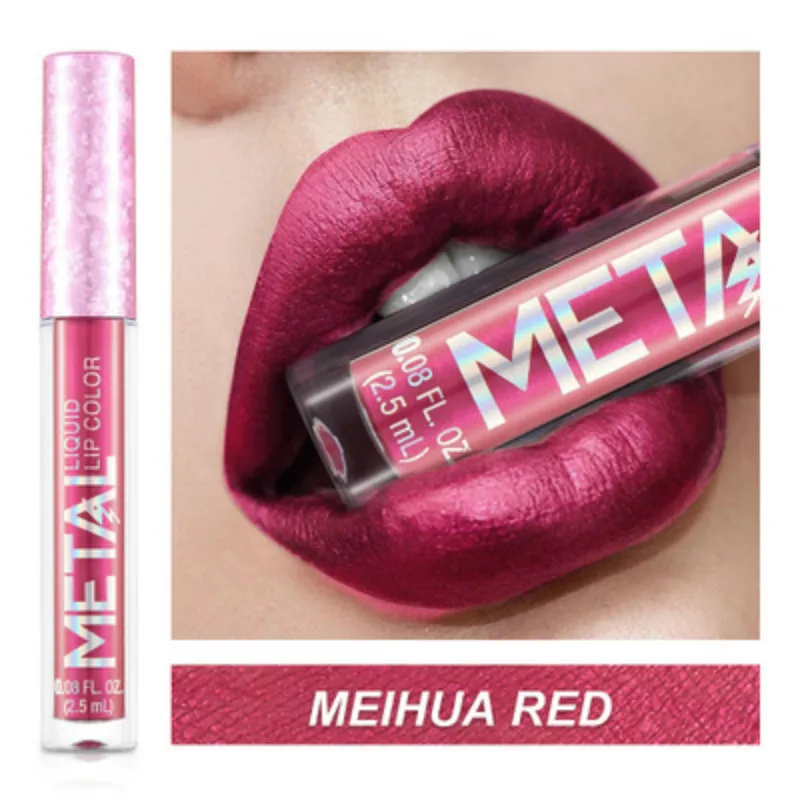 

1 Pcs 12 Colors Sexy MEIHUA RED Lip Gloss Lip Plumper Makeup Big Lip Gloss Moisturizer Plump Volume Shiny Vitamin E Mineral Oil