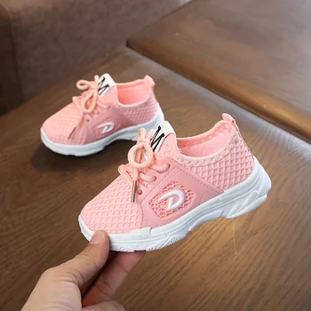 

2019 kids shoes for Boys Girls children's shoes Breathable Letter Print Anti-Slip Walking Shoe Soft Soled children's sneakers