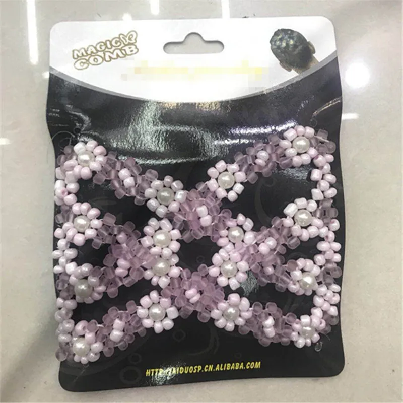 

MISM 10 Styles Random Color Hair Accessories Hair Comb Women Make Hair Style Double Magic Slide Vintage Pearl High Elasticity