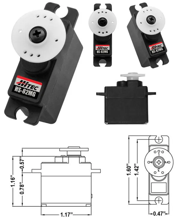 Hitec HS-82MG стандартный металлический редуктор Микро сервопривод 32082S перо