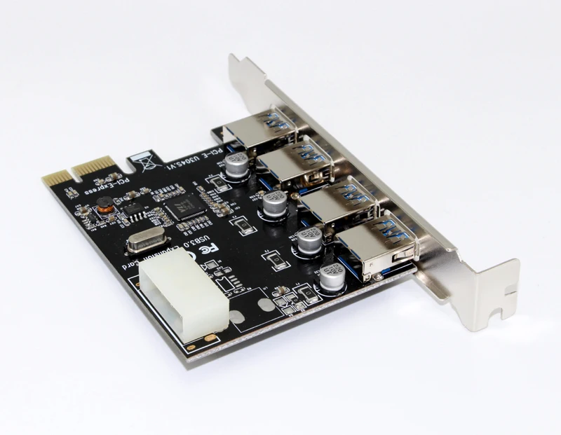 4 порта 5 Гбит/с Superspeed USB3.0 PCI-E PCI Express Card Adapter 4Pin IDE разъем