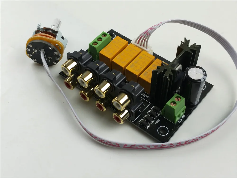 Селектор источника звука без потерь hifi 4 пары|assembled board|hifi audioinput selector |