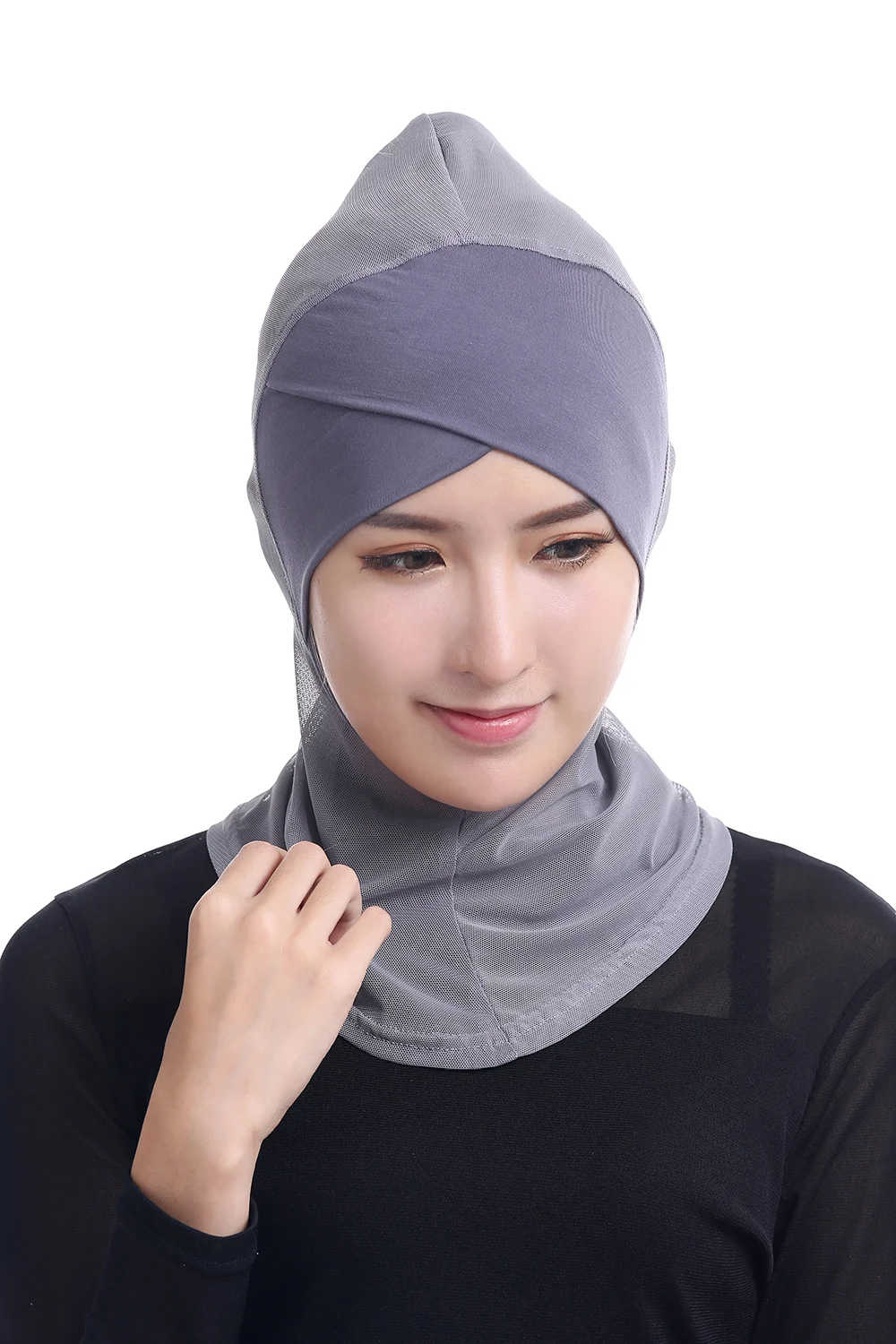 Buy Modal Mesh Cloth Splice Islamic Women Hats Cross