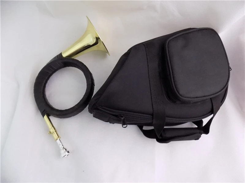 

JinBao Bb Pocket Hunting Horn with Bag Carved Your own name on bell