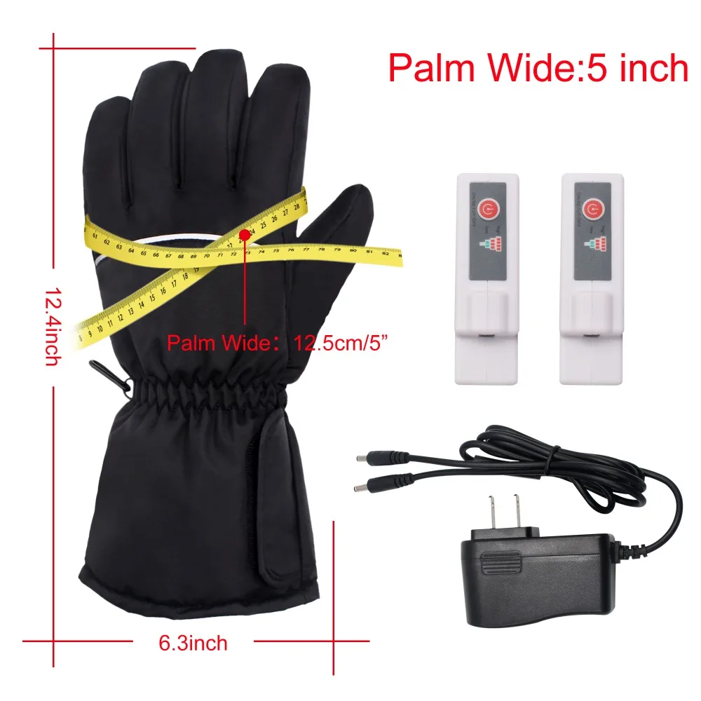 GlobalV перчатки с подогревом на электрической батарее для мужчин и женщин, для активного отдыха, мотоциклетные перчатки для катания на лыжах, пеших прогулок, теплые перчатки с подзарядкой