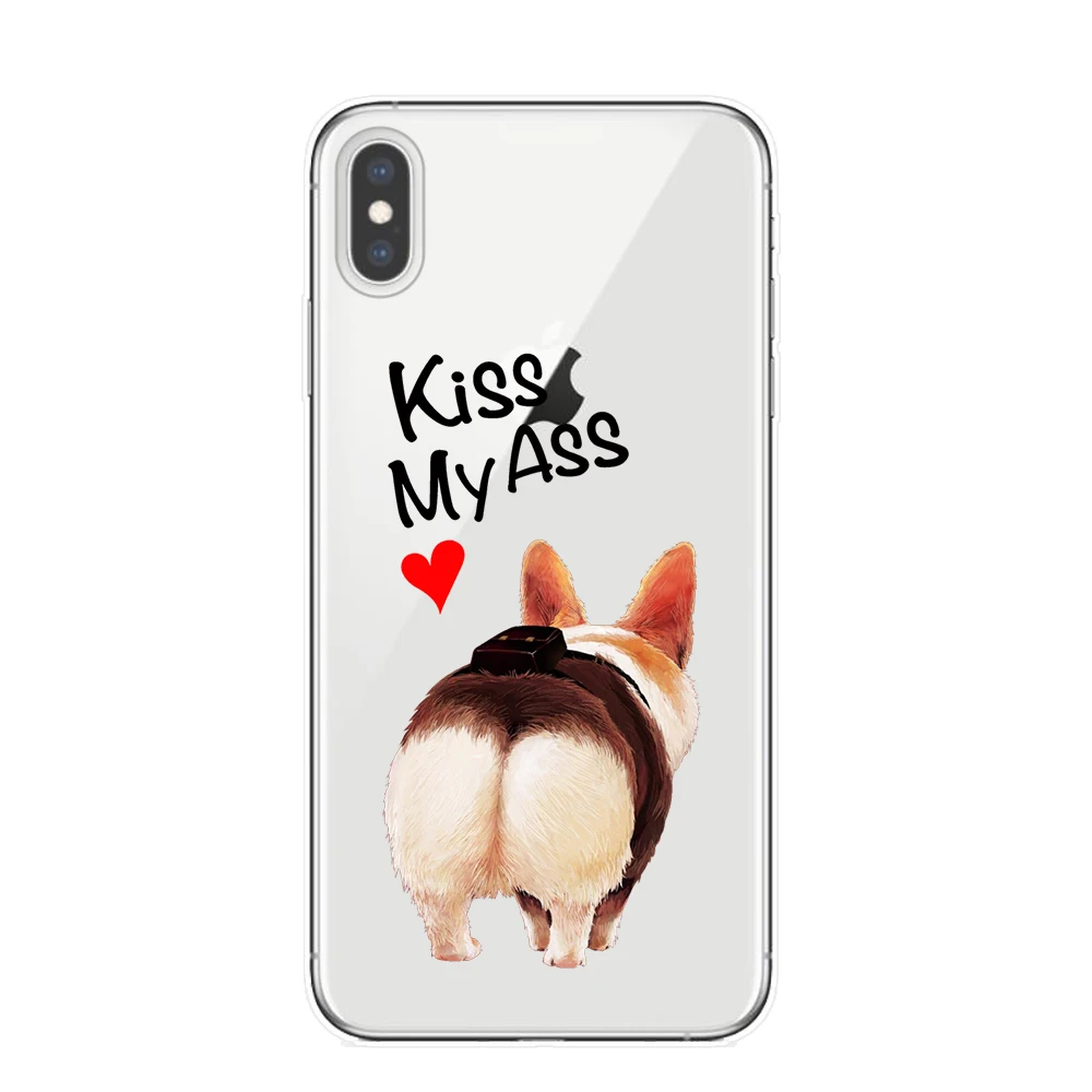 Милый мягкий прозрачный чехол для iPhone 7 7Plus 6 6S 8 8PLUS X XS Max 5 5S SE|Бамперы| |
