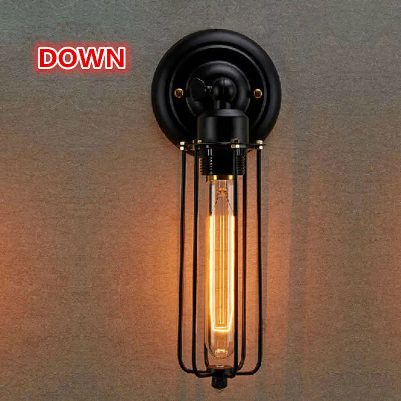 

Retro E27 wall lamp, wrought iron industry, Edison home decoration lighting cafe bar for wall lamp free shipping